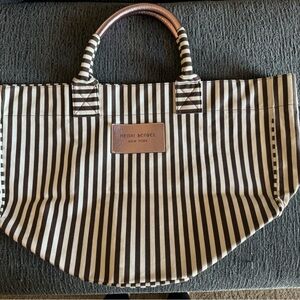 Henri Bendel Brown Canvas Tote